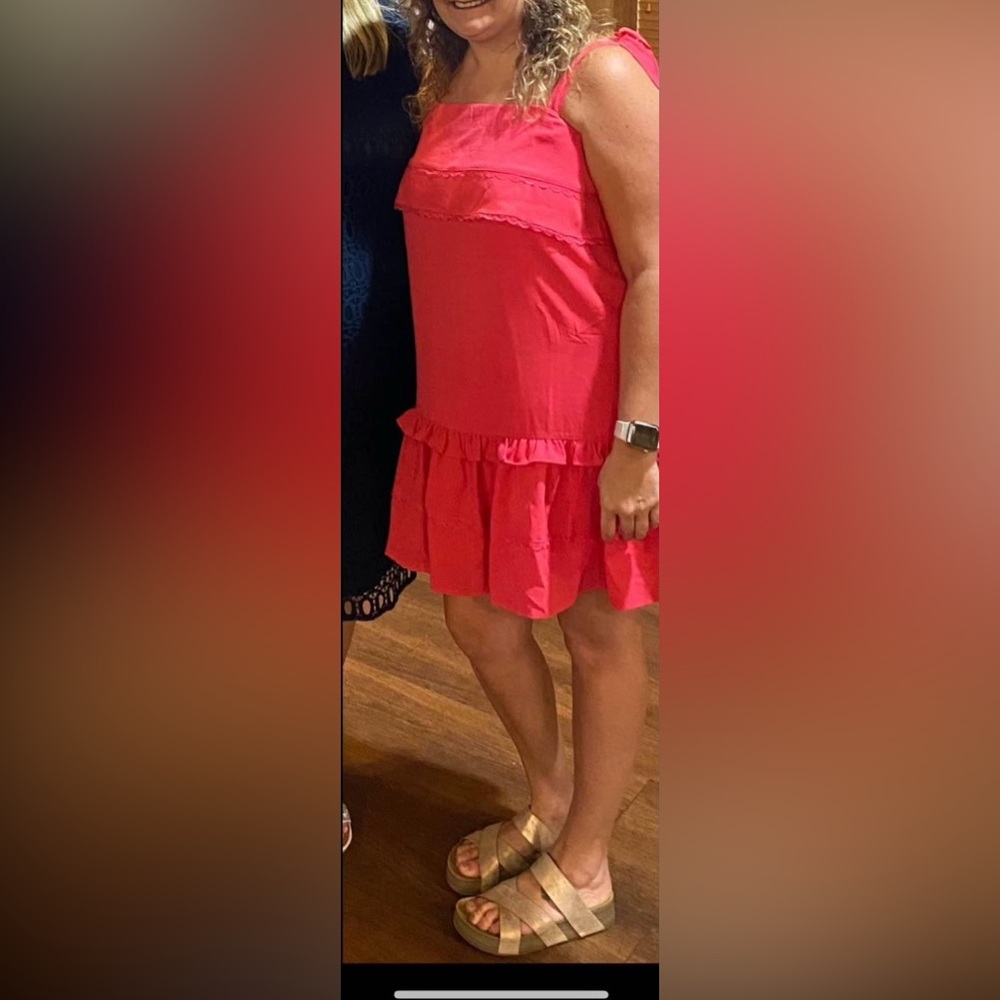 Women’s size large boutique dress coral